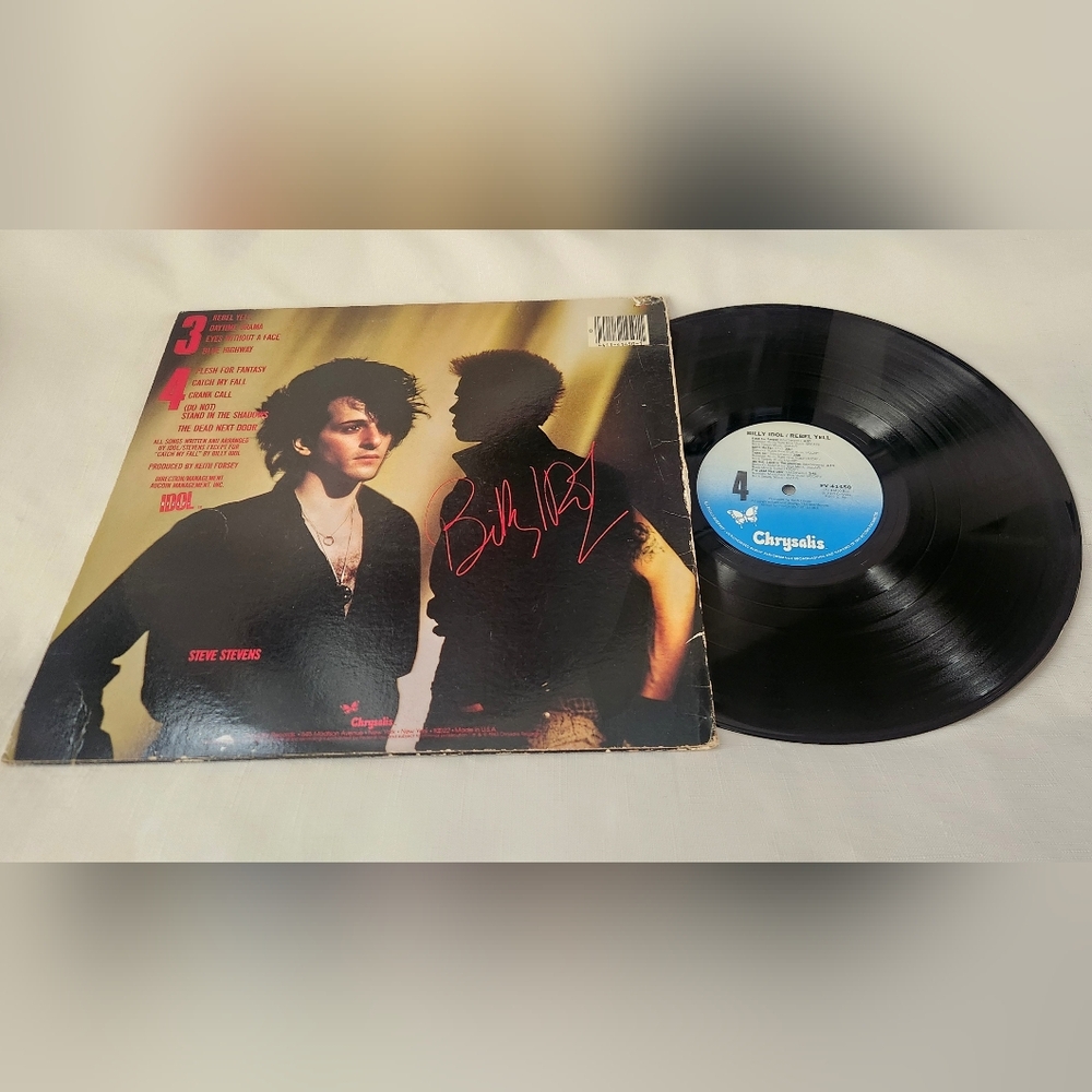 BILLY IDOL Rebel Yell Vinyl LP 1983 Chrysalis Records FV 41450 Lyric Punk Rock - Picture 4 of 10